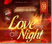 DISCOTHÈQUE GASY LOVE ME ALL NIGHT image 0